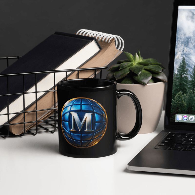 M.E.A.N. Black Glossy Mug thumbnail 2